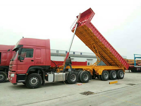 后翻自卸半挂车